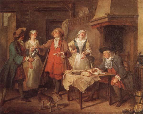 Nicolas Lancret The Marriage Contract Germany oil painting art